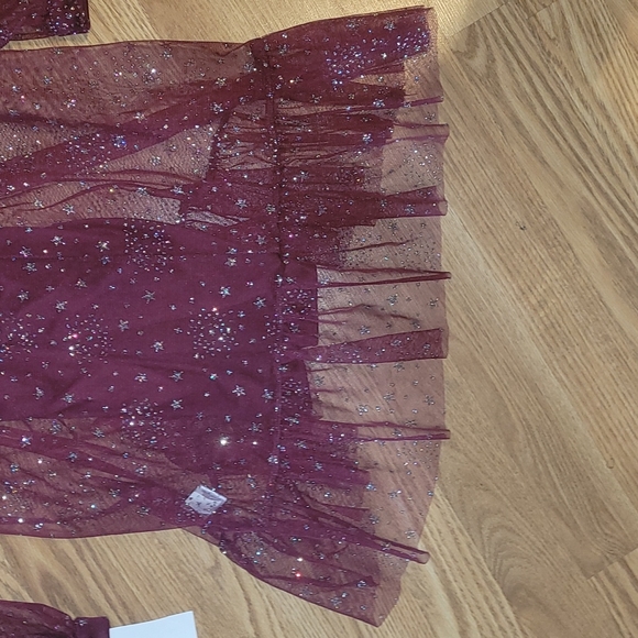 New Knitworks Burgundy 2 piece dress set size 14 - Picture 4 of 12